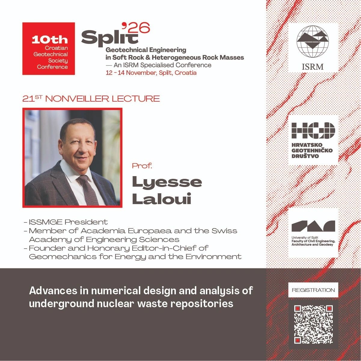 Prof. Lyesse Laloui to Deliver 21st Nonveiller Lecture at HGD's Split '26 Conference