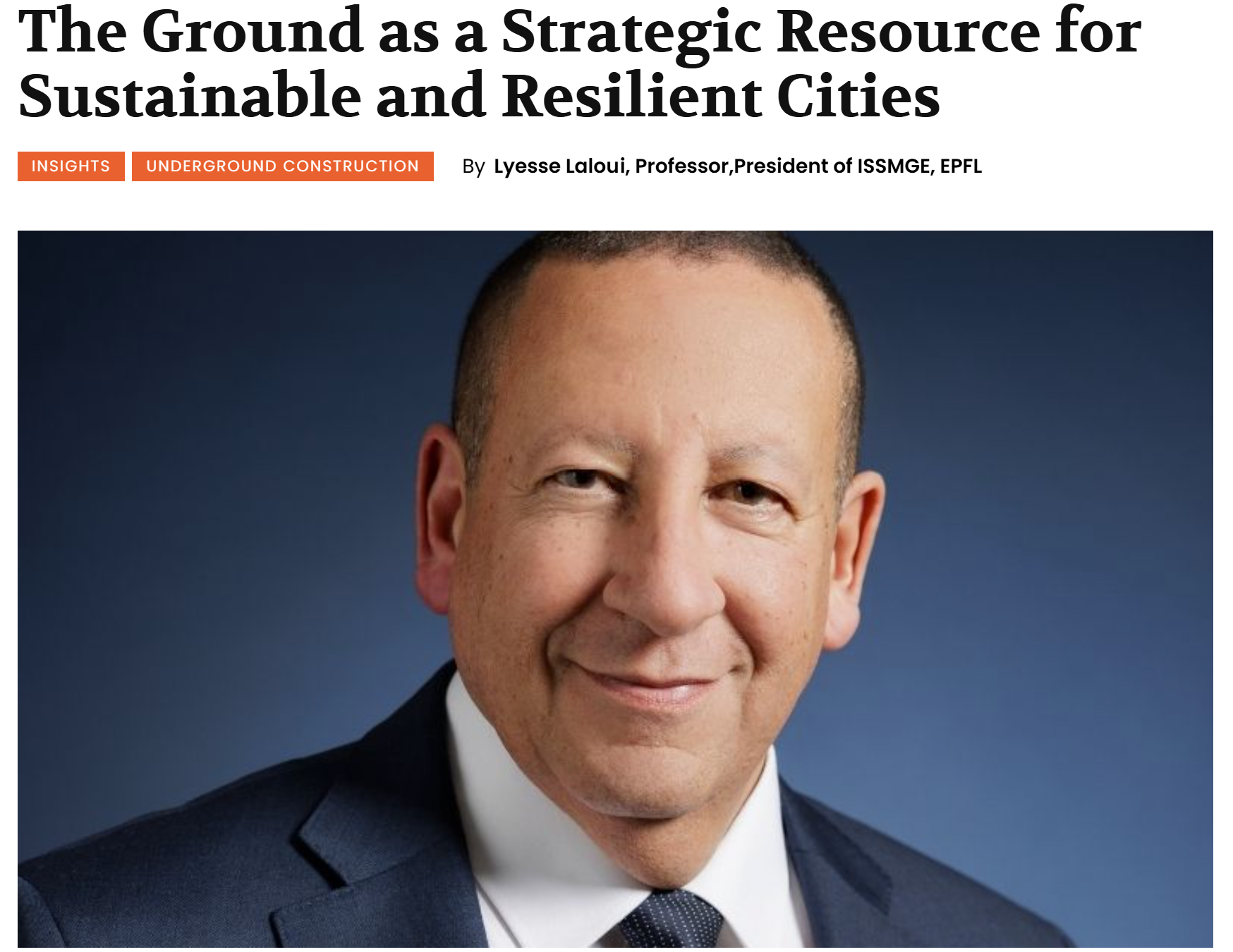 President Laloui Highlights the Opportunities and Challenges Facing Our Profession