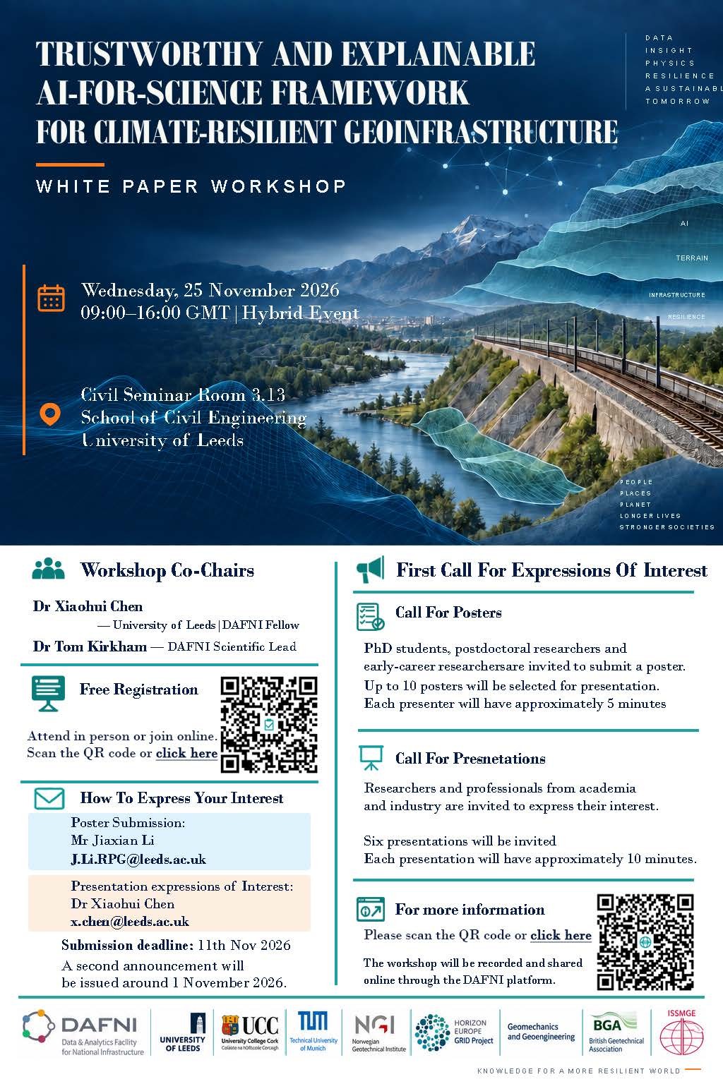 White Paper Workshop on Trustworthy and Explainable AI-for-Science Framework for Climate-Resilient Geoinfrastructure